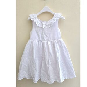 NWOT Tahari Embroidered Cotton White Dress, Sz 5